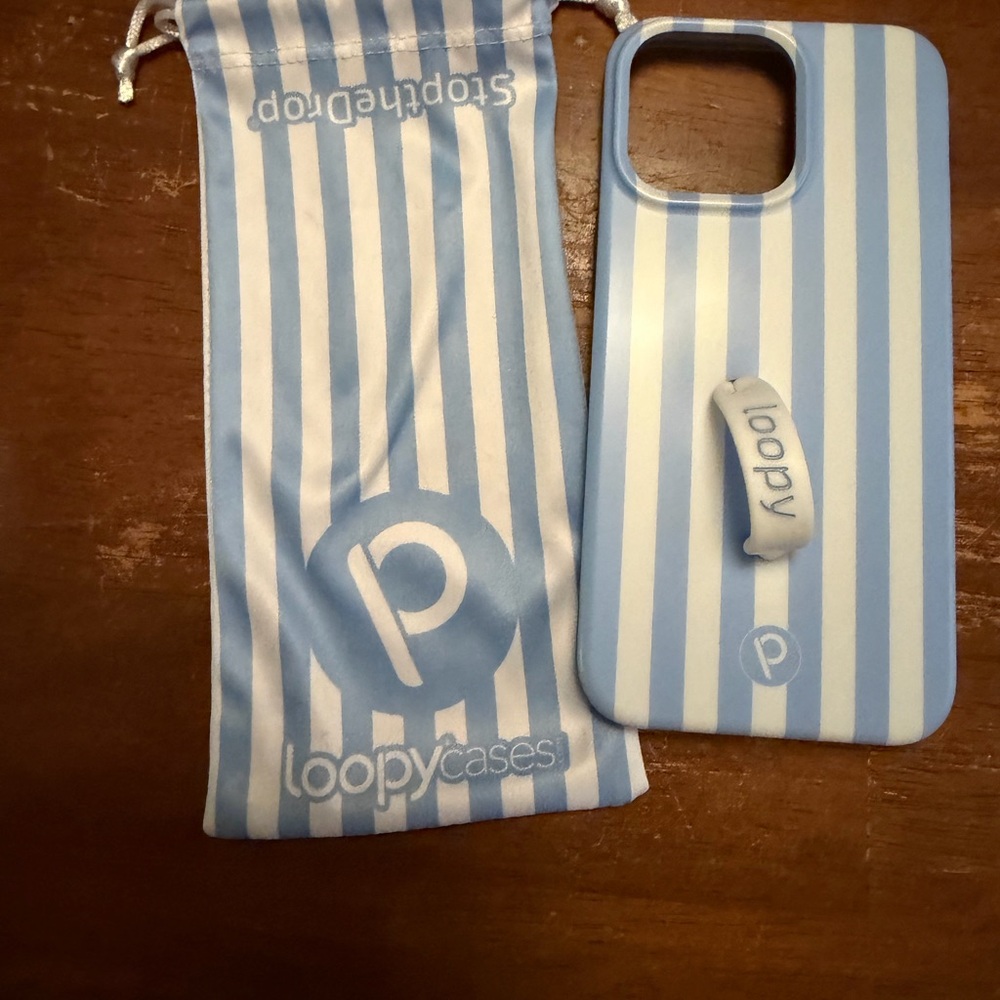 Loopy Case Sky and White Striped Phone Cover